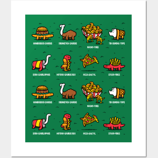 Prehistoric Fast Food Posters and Art